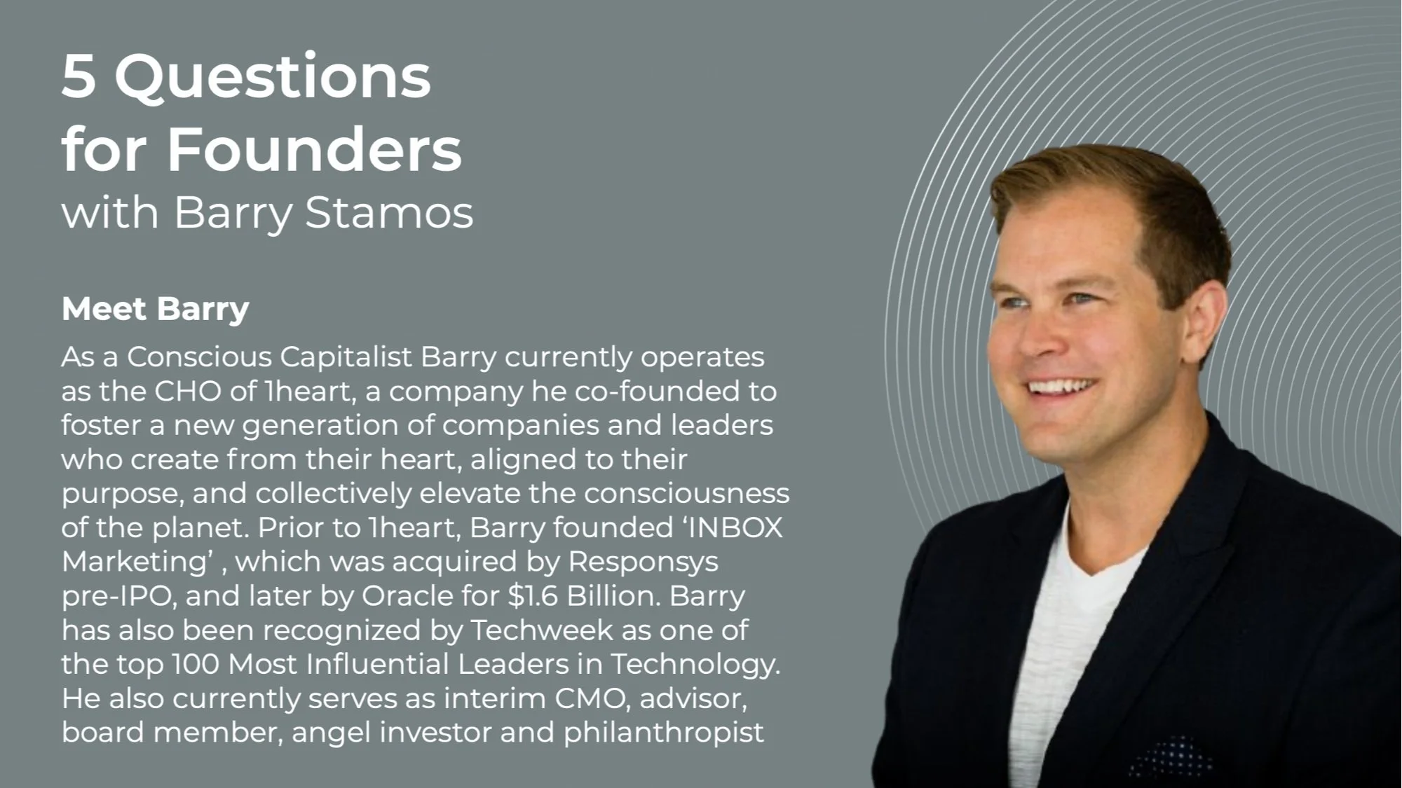 5 Questions For Founders with Barry Stamos