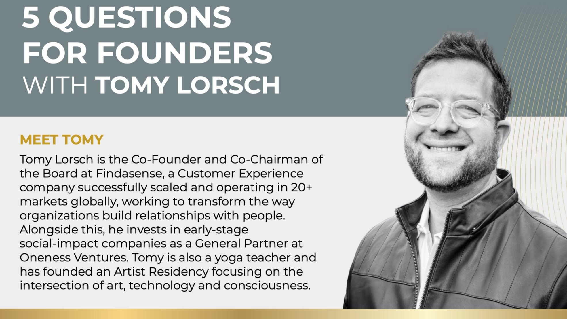 5 Questions For Founders with Tomy Lorsch