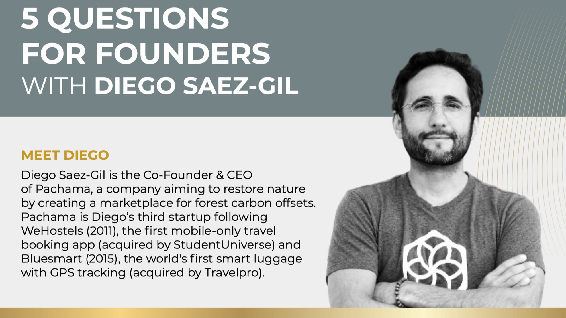 5 Questions For Founders with Diego Saez Gil